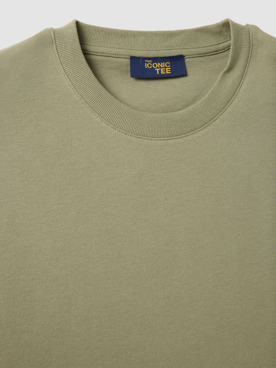 The Iconic Tee Green T-shirt in Pure Cotton Relaxed Fit_1