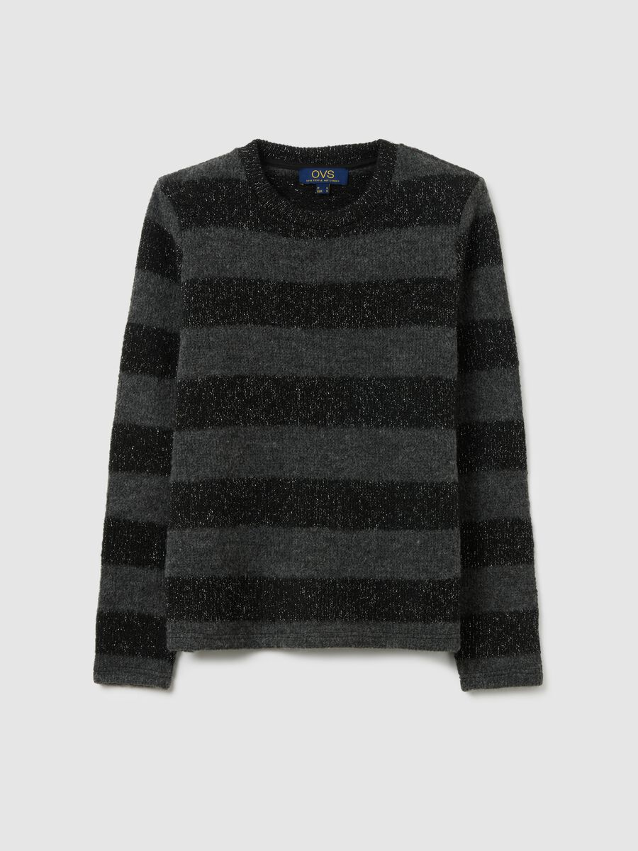 Multicolour striped long sleeve top regular fit_4