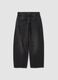 Schwarze Barrel-Fit-Jeans aus reiner Baumwolle_0
