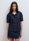 Regular-Fit Jeanshemd aus reiner Baumwolle mit kurzem Arm und Bindeband_1