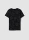 Black short-sleeve pure cotton T-shirt_1