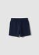 Girls&rsquo; blue pure cotton shorts, regular fit_1