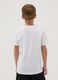 Boy's white pure cotton regular fit T-shirt with print_2