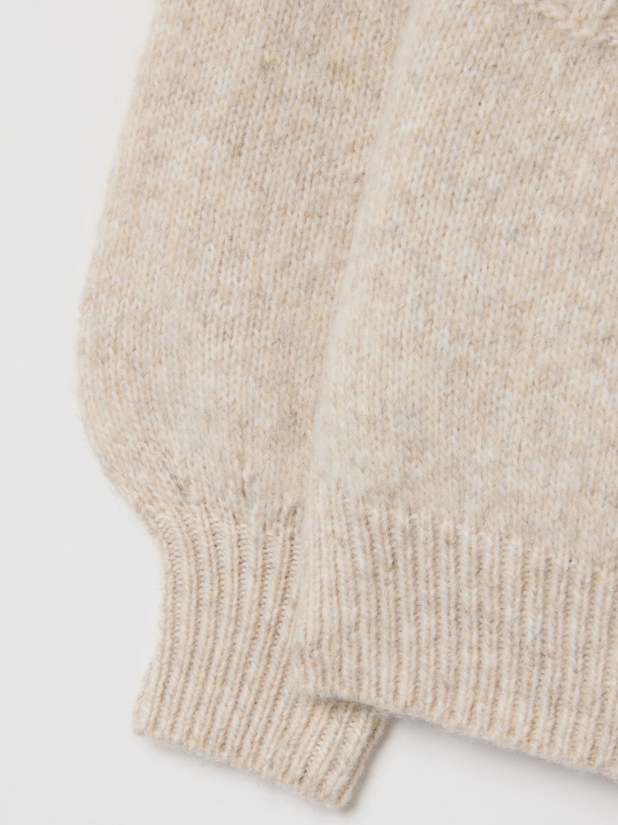 Girl's Beige Regular Fit Jumper_2