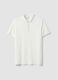 White pure cotton polo regular fit_4