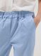 Hellblaue Regular-Fit-Hose aus Stretchbaumwolle_3