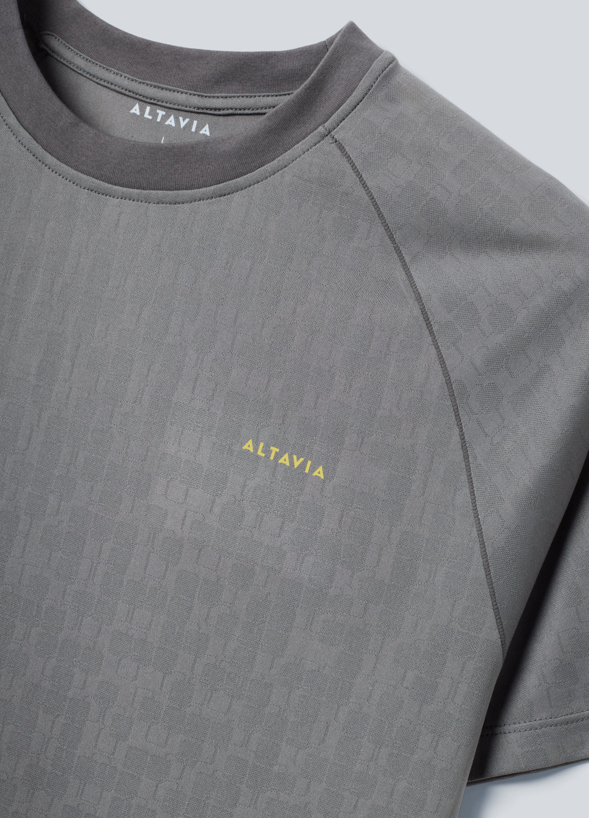 Graues Sport-T-Shirt ALTAVIA COURT aus technischem Material