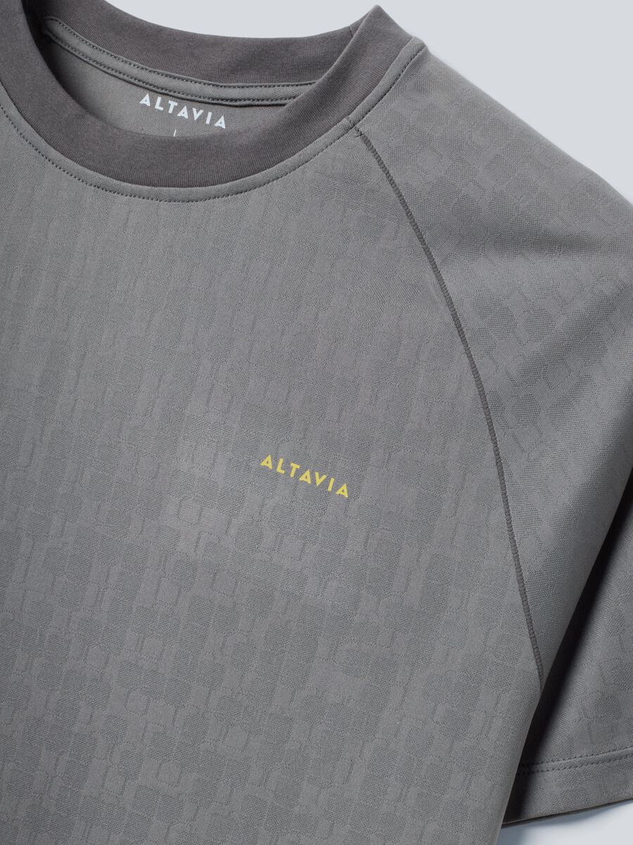 Graues Sport-T-Shirt ALTAVIA COURT aus technischem Material_5