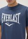 T-shirt azul regular fit em algod&atilde;o puro com logo Everlast_3