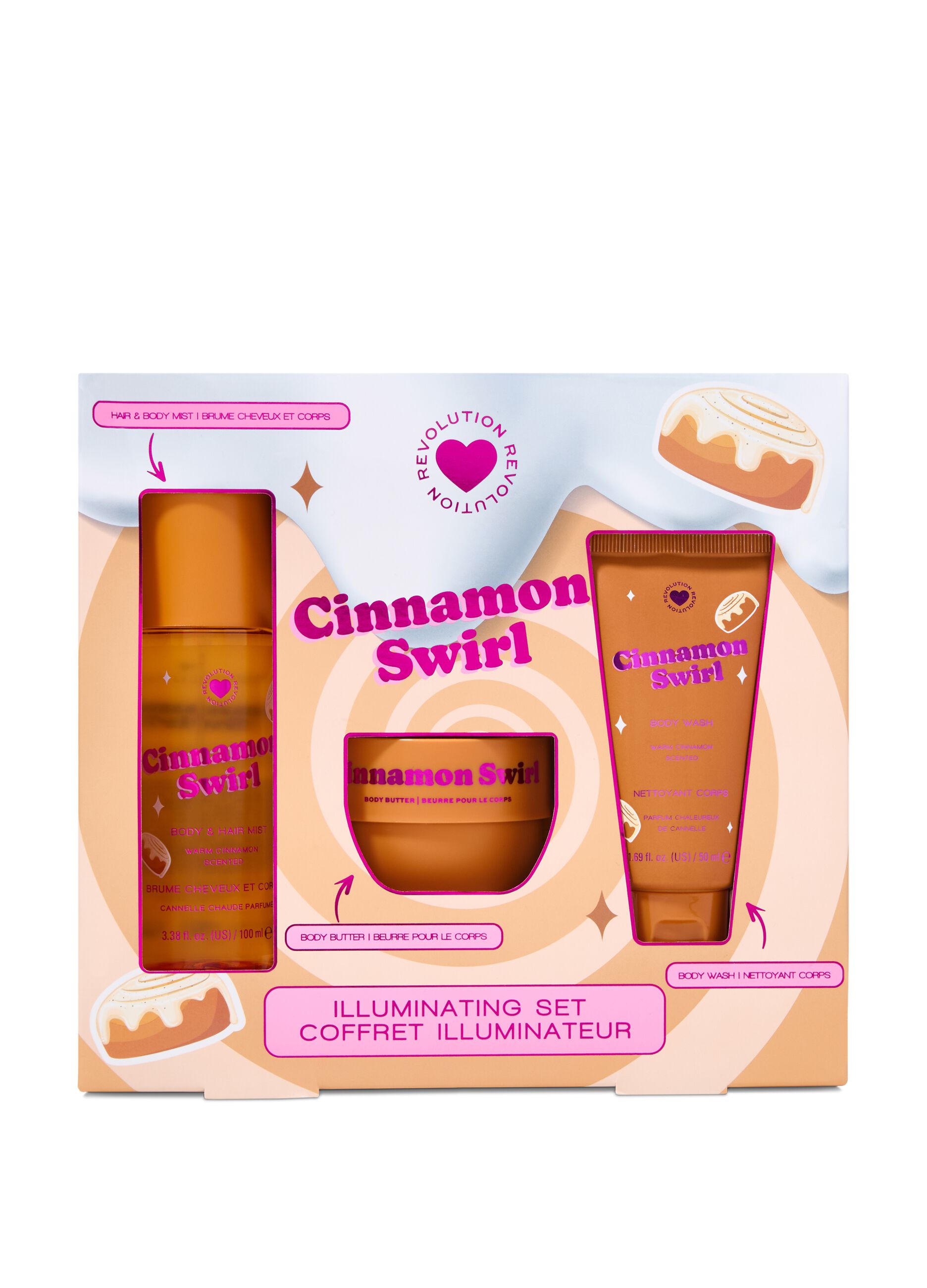 Conjunto de Presente I Heart Revolution Cinnamon Swirl​