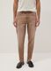 Brown denim jeans in stretch cotton, relaxed fit_1
