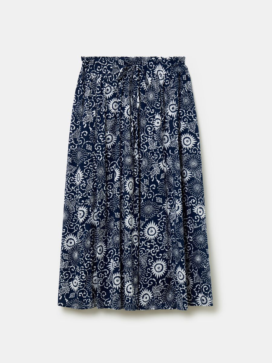 Full midi skirt with floral print_3