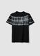 Schwarzes Kurzarm-T-Shirt aus reiner Baumwolle_4