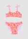 Girls&rsquo; pink stretch floral bikini_0