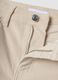 Beige stretch cotton flared trousers_1