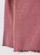 Pink slim-fit ribbed stretch-cotton T-shirt for baby girl_3
