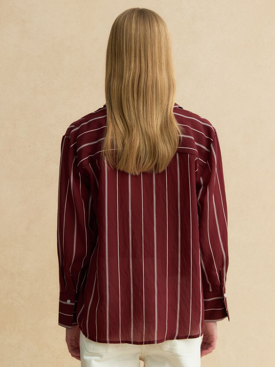 Gestreiftes Multicolor Hemd aus Lyocell-Mischung mit regul&auml;rer Passform_3