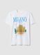 Wei&szlig;es T-Shirt aus reiner Baumwolle mit Print, Regular Fit_4