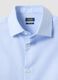 Light blue pure cotton regular fit shirt with micro-checks_1