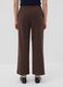 Jogger The Iconic Pants marroni wide leg in viscosa elasticizzata_2