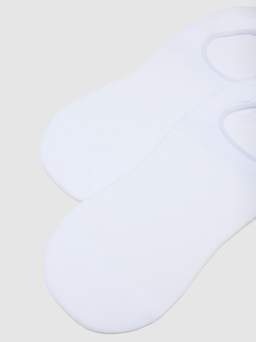 White Cotton Sports Socks Tripack_1