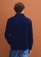 Blue pure cotton corduroy shacket in an oversized fit_3