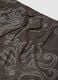 Braune Badeshorts mit Allover-Print_1