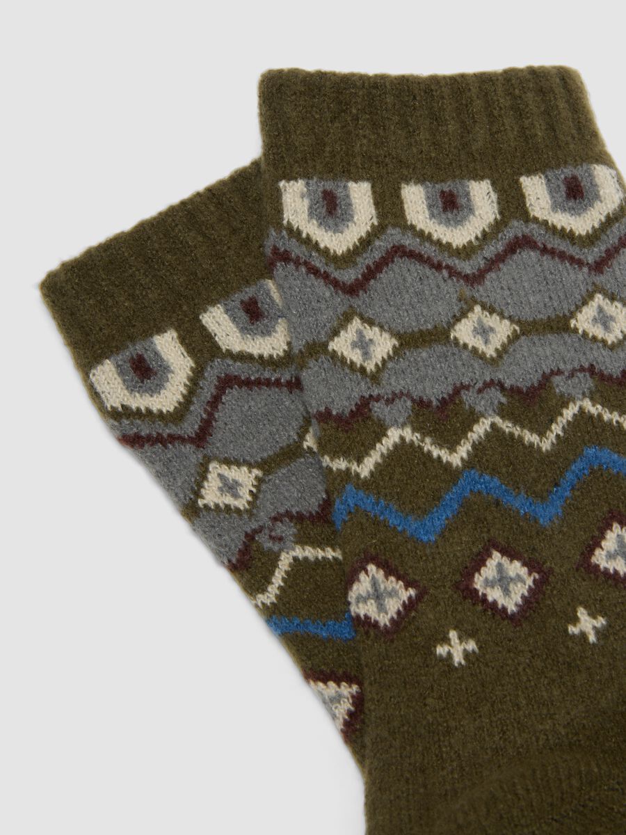 Two-pack of multicolour stretch-fabric socks_1
