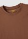 Brown pure cotton crew neck T-shirt regular fit_5