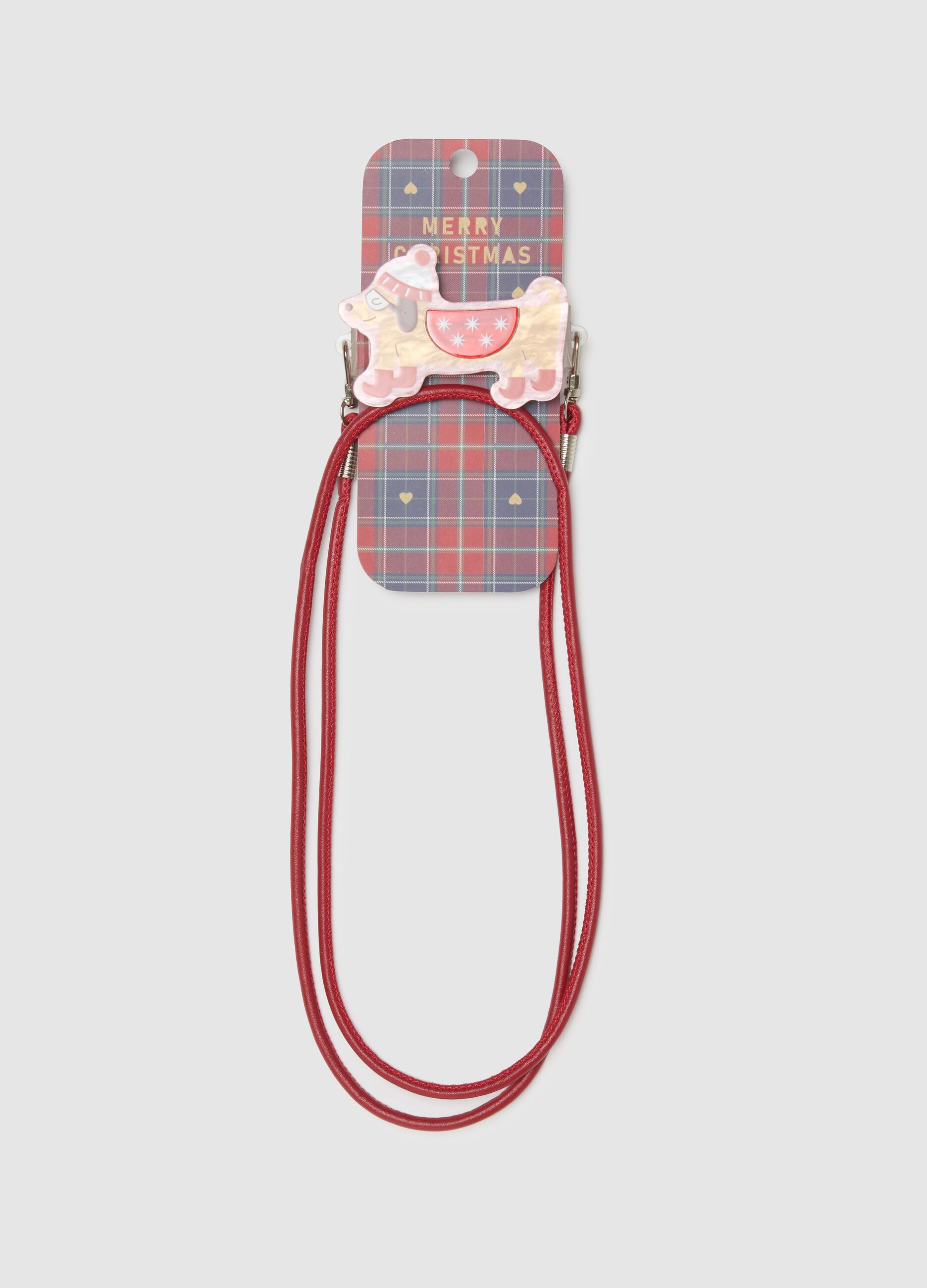 Multicolour Christmas Phone Lanyard with Clip