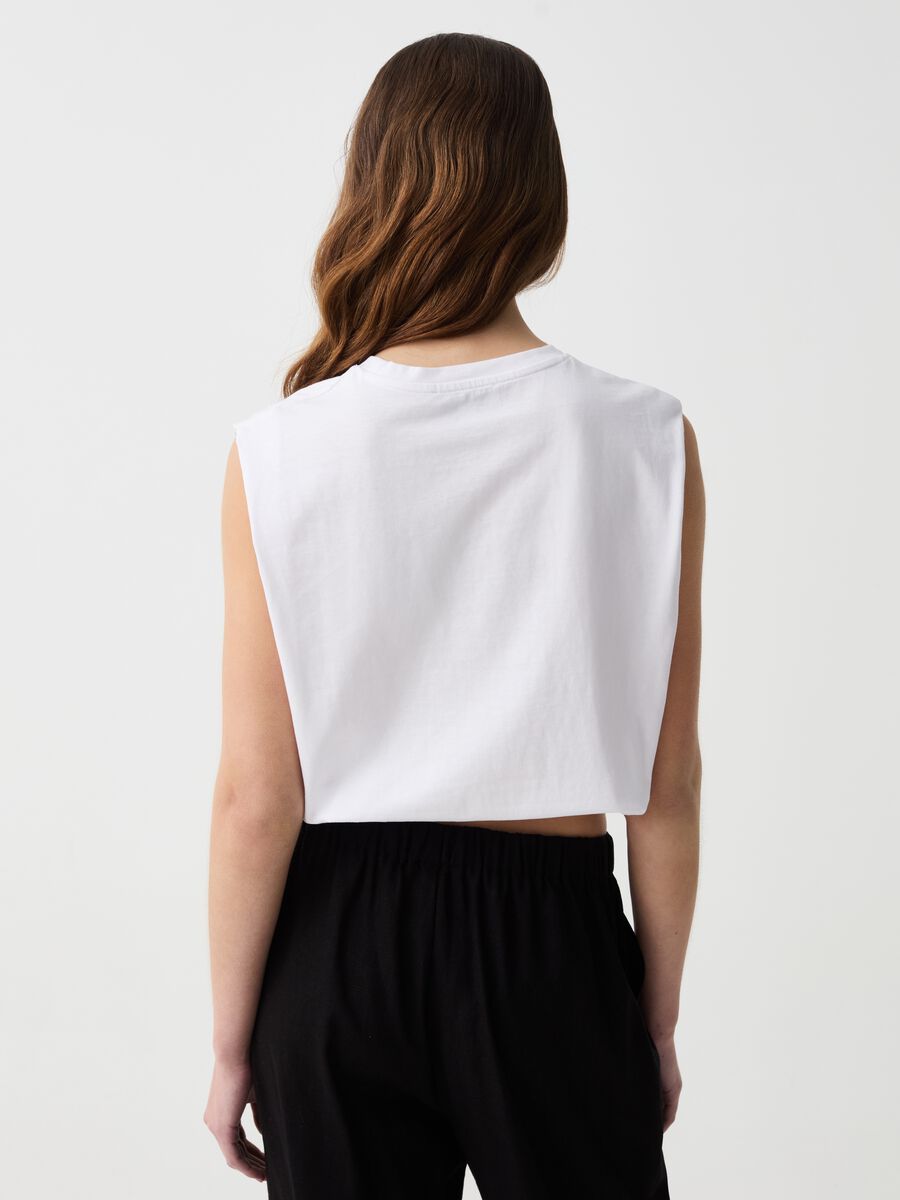 T-shirt crop boxy fit con coulisse_2