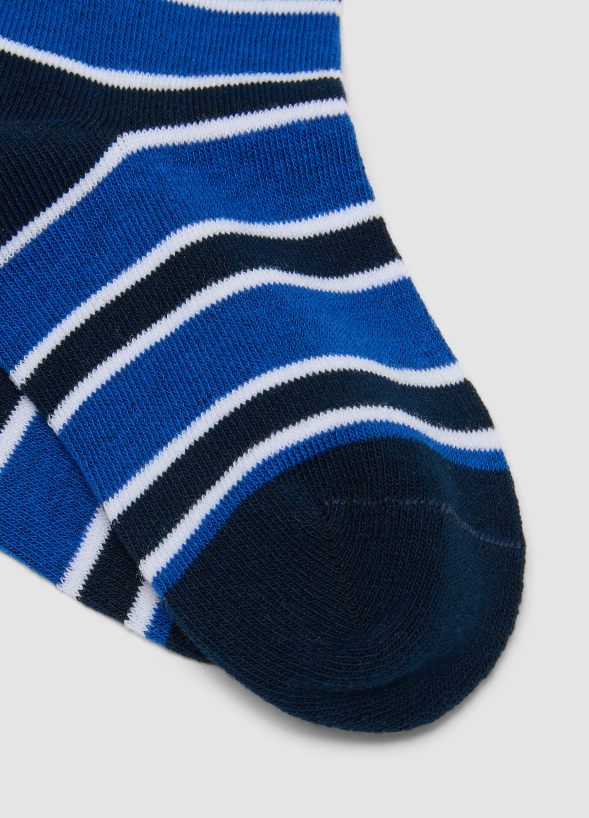 3-pack of multicolour short socks in stretch organic cotton for boys