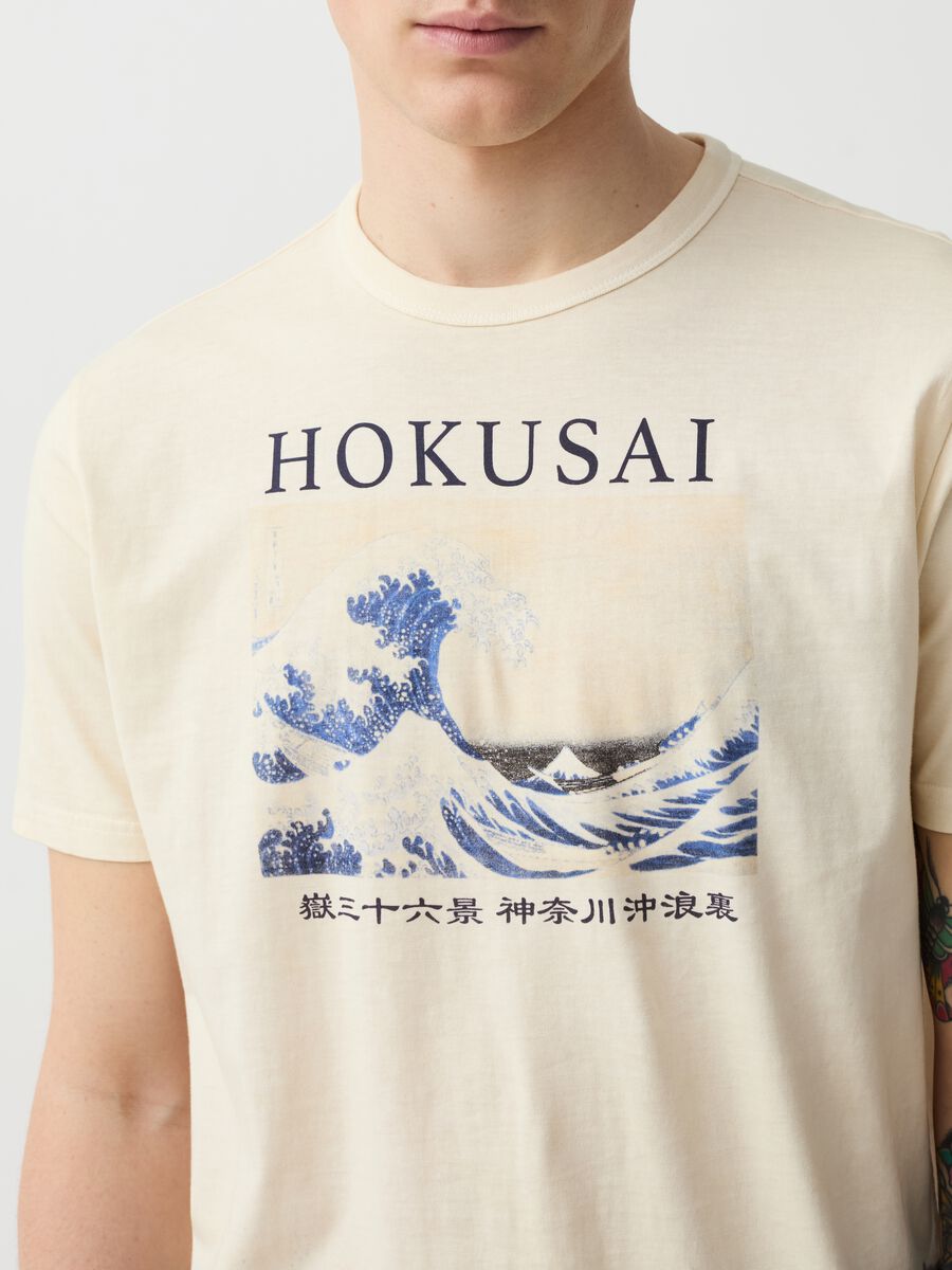 T-shirt stampa Hokusai La Grande Onda di Kanagawa_2
