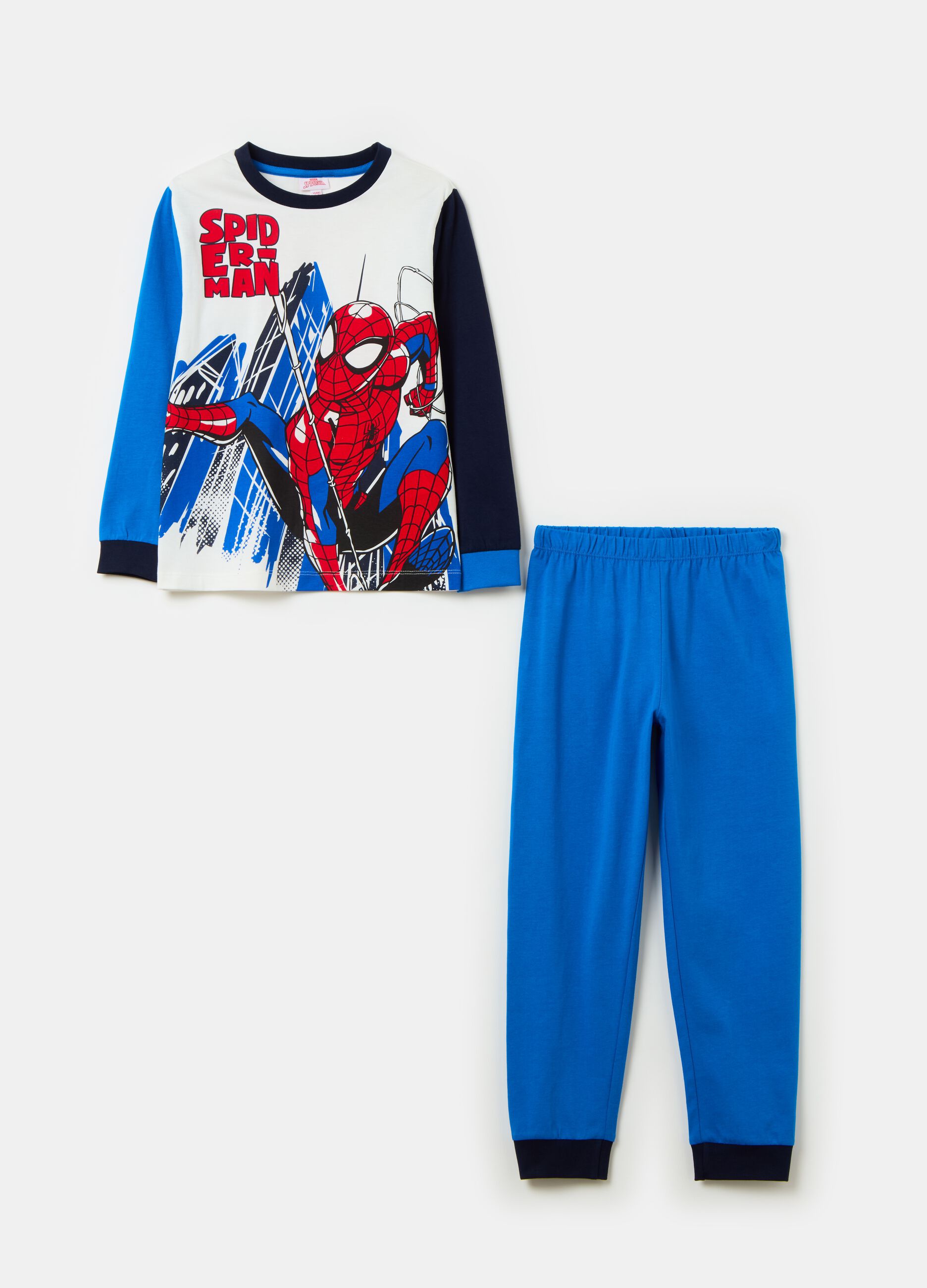 Pijama de algodón orgánico estampado Spider-Man