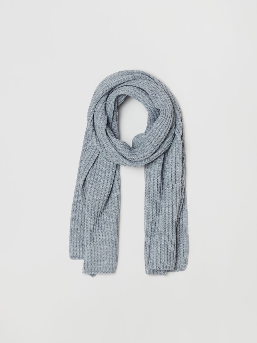 Scarf with ribbing_0