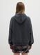 Grey cotton blend regular fit hoodie with print_3