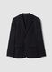 Black slim-fit 4-way stretch blazer, easy iron_0