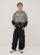 Jeans neri baggy fit in puro cotone_0
