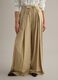 Beige viscose blend flare trousers_2