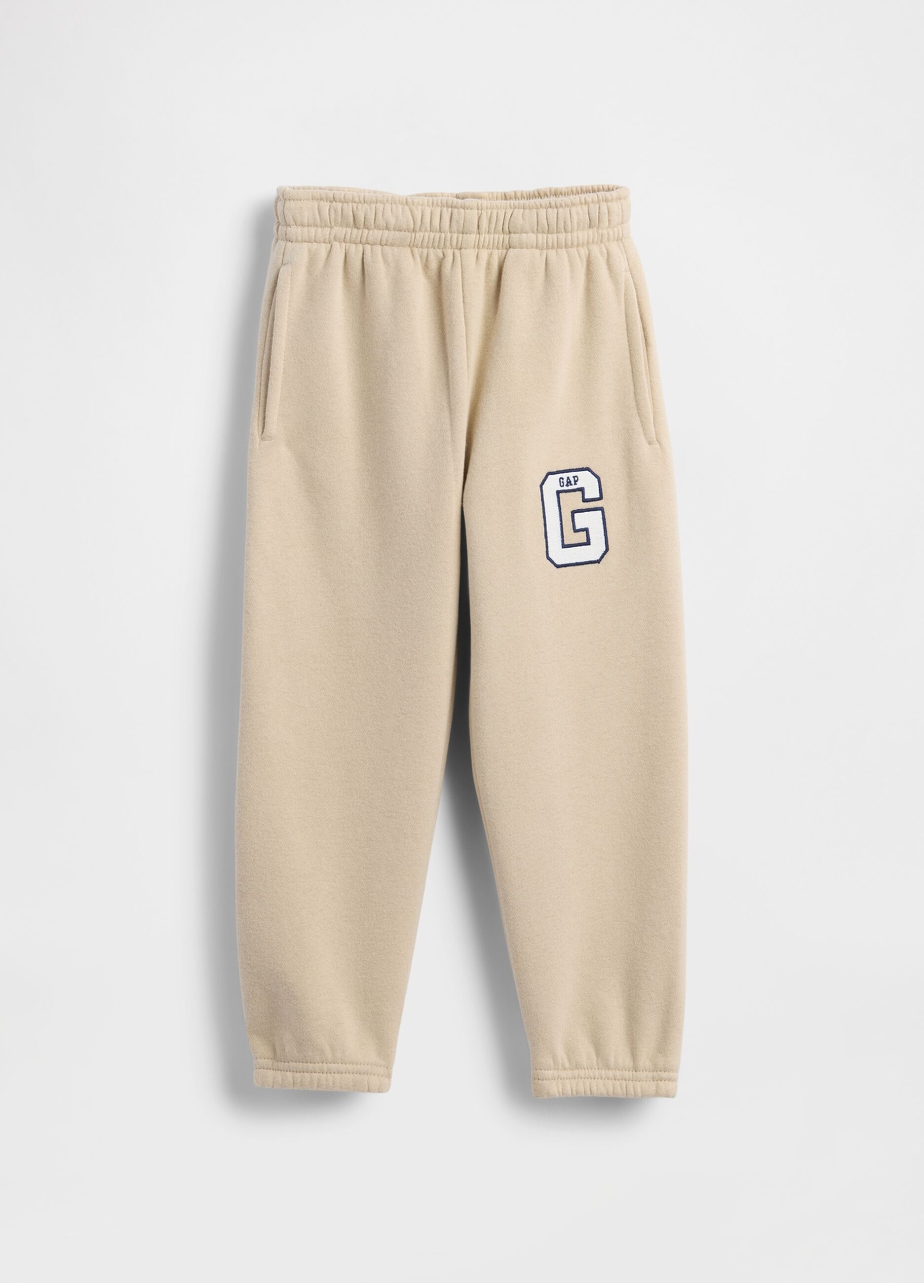 Beige Hose aus Baumwoll- und Polyester-Mischung