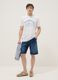 Wei&szlig;es T-Shirt aus reiner Baumwolle mit Print, Regular Fit_0