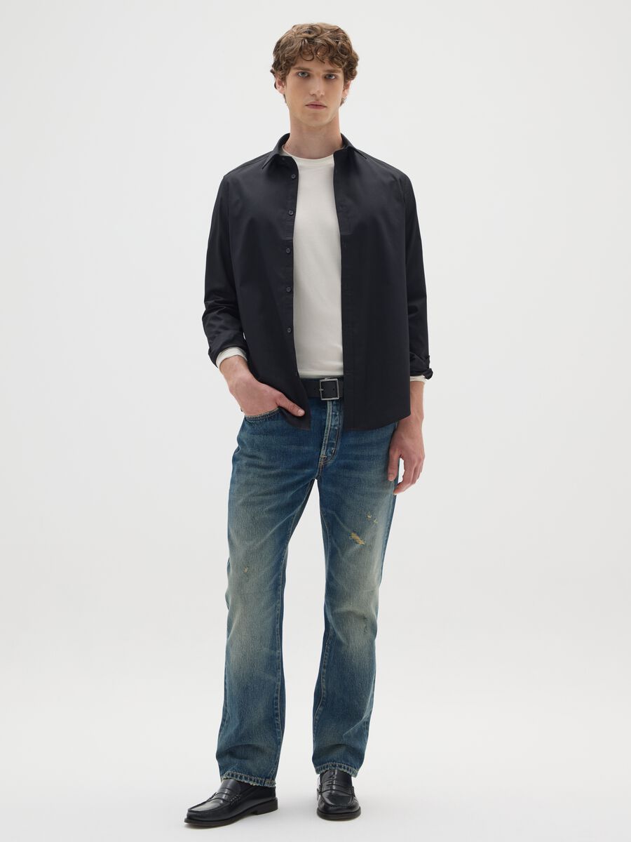 Pure Cotton Regular Fit Denim Jeans_1