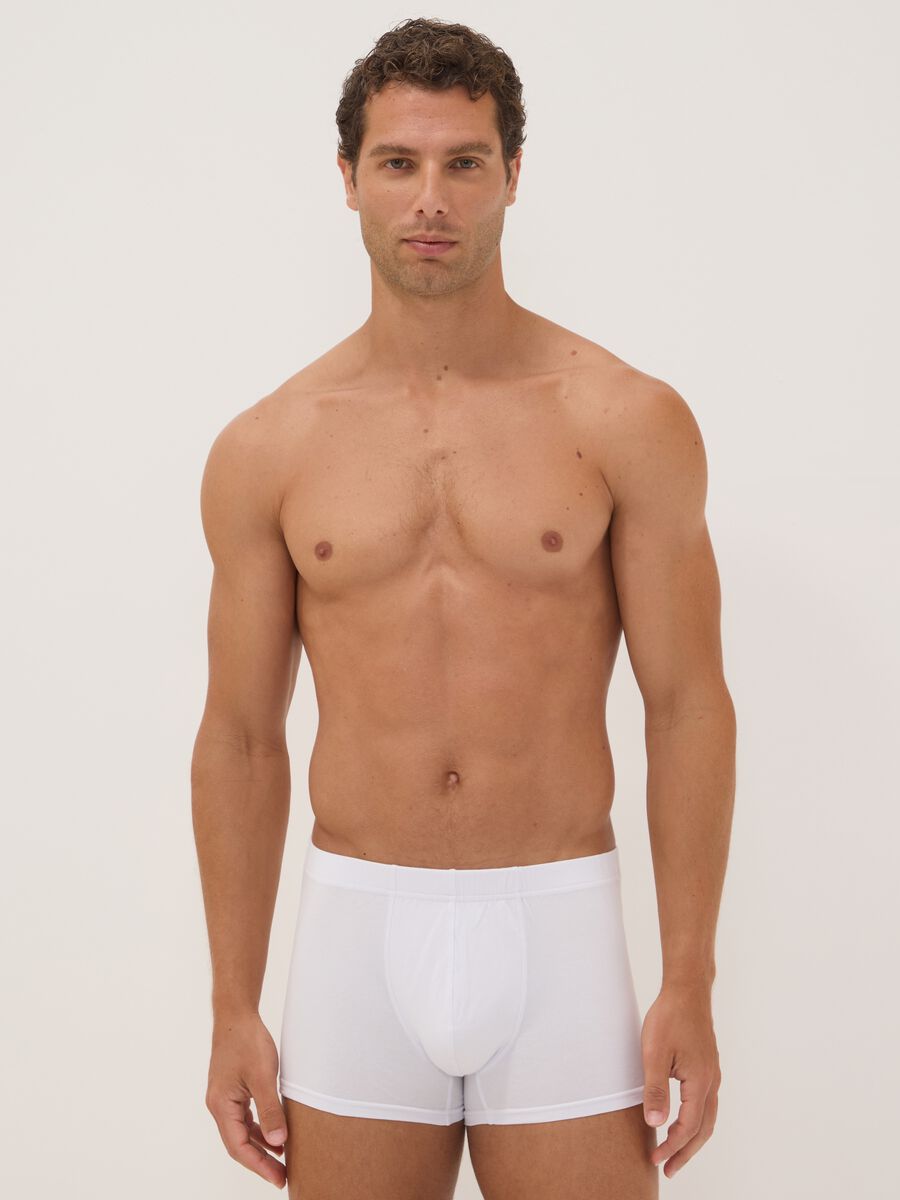 5er-Pack weisse Boxer aus Bio-Baumwolle_0