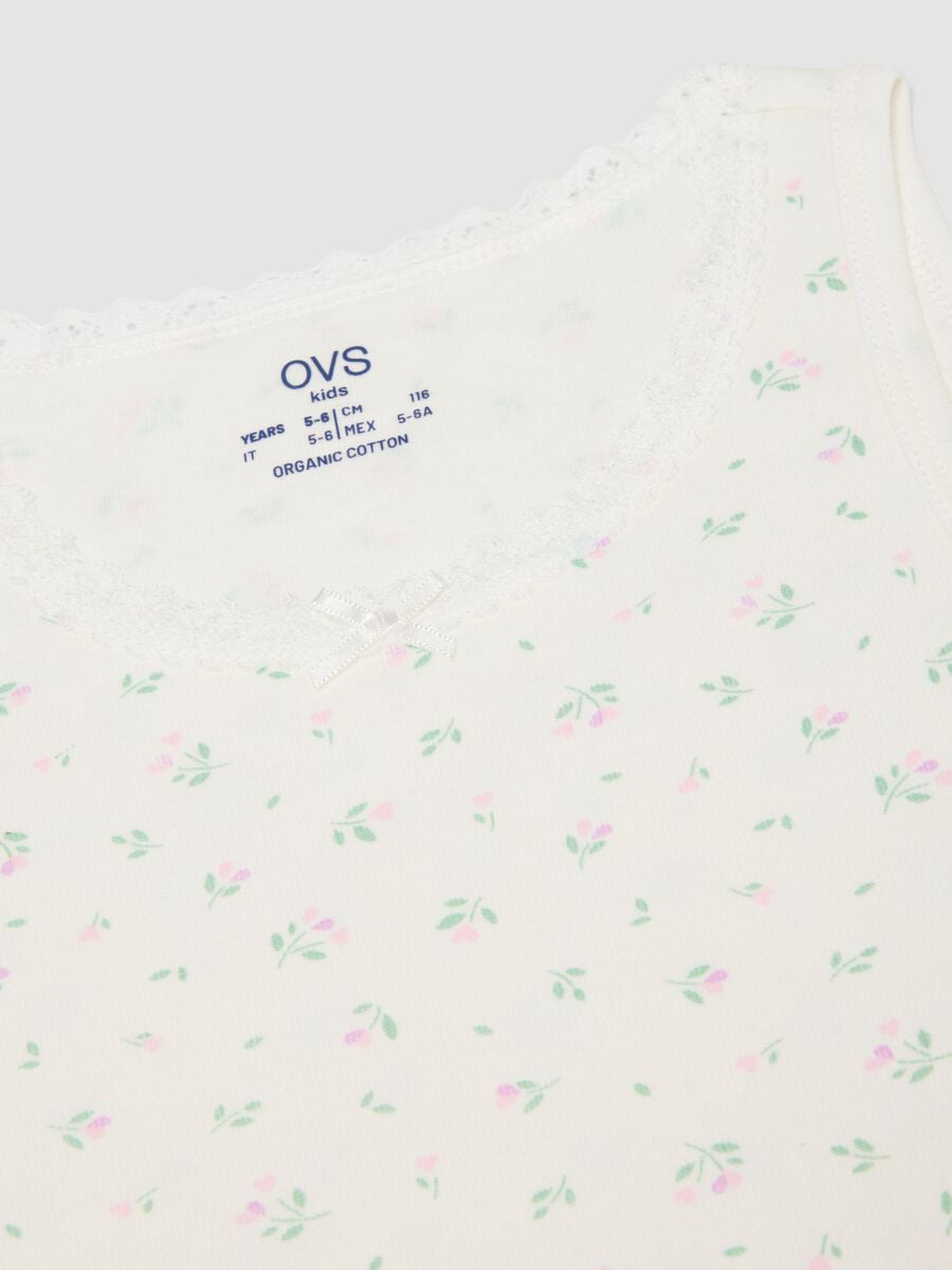 2-pack white organic cotton vests with print for girls_3