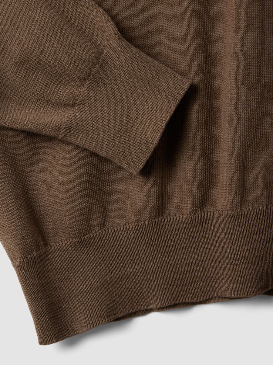 Brown Sweater in Pure Cotton_5