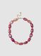 Pink necklace with irregular stones_0