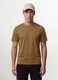 Brown pure organic cotton jersey T-shirt, regular fit_1