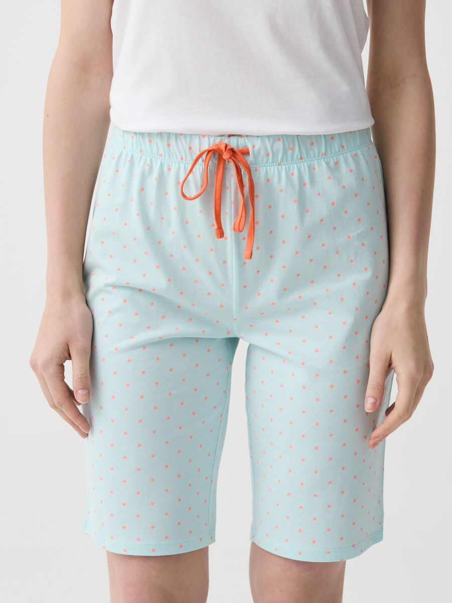 Short polka dot pyjama trousers_2