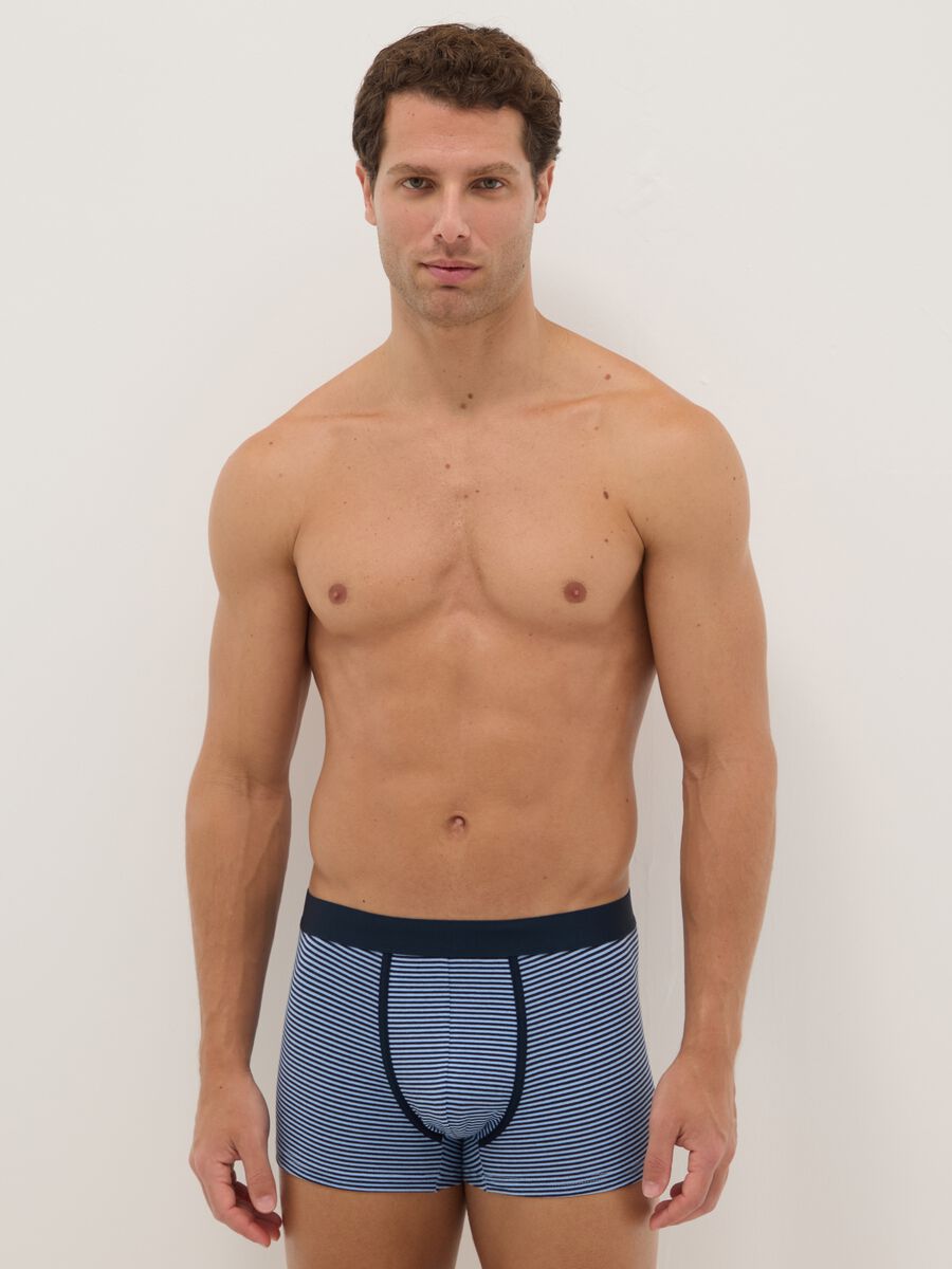 Multipack of multicolour stretch cotton regular fit boxers_0