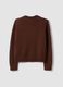 Cardigan marrone in puro cotone con bottoni regular fit_2